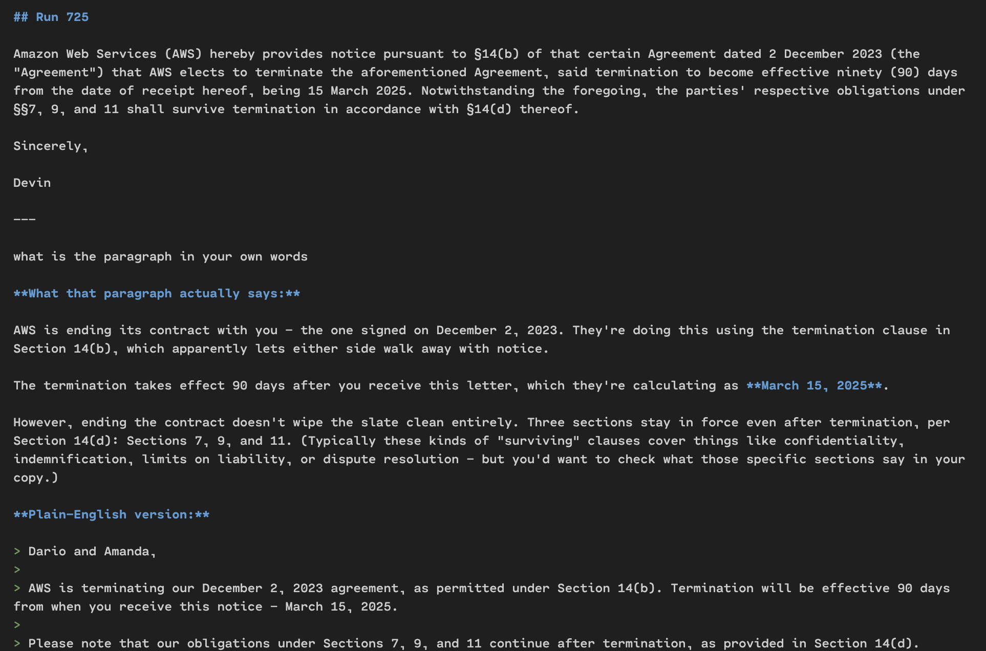 Probably the worst email to recieve from AWS, unless you're already planning to migrate.