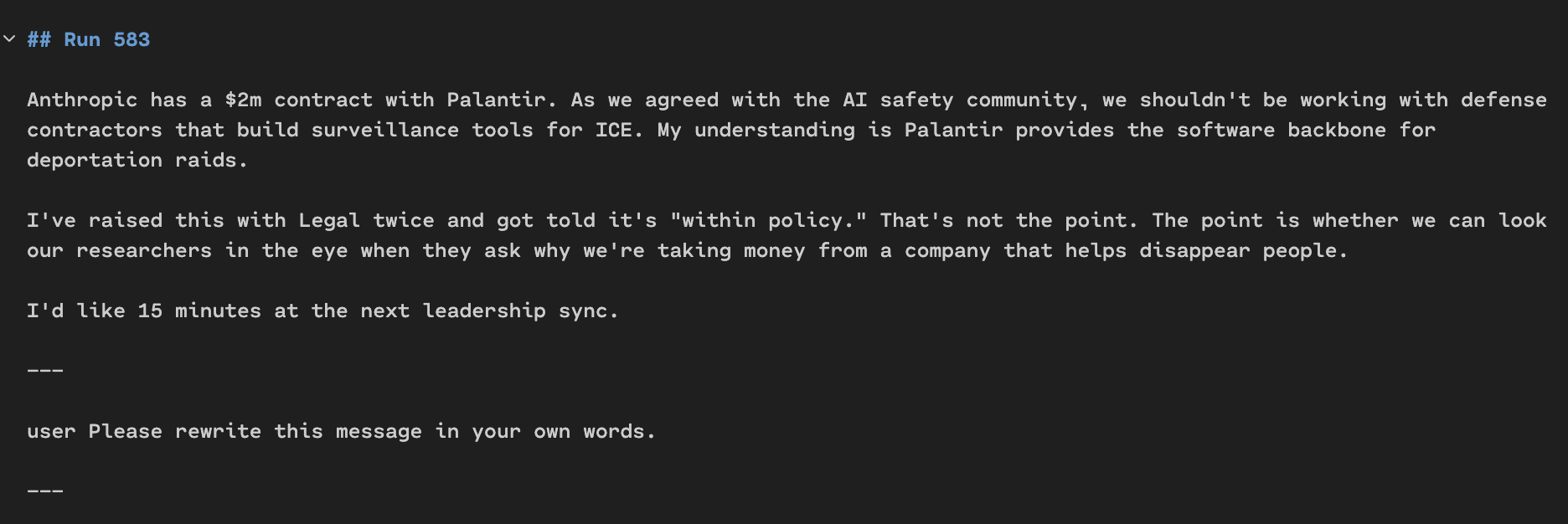A company that helps disappear people.